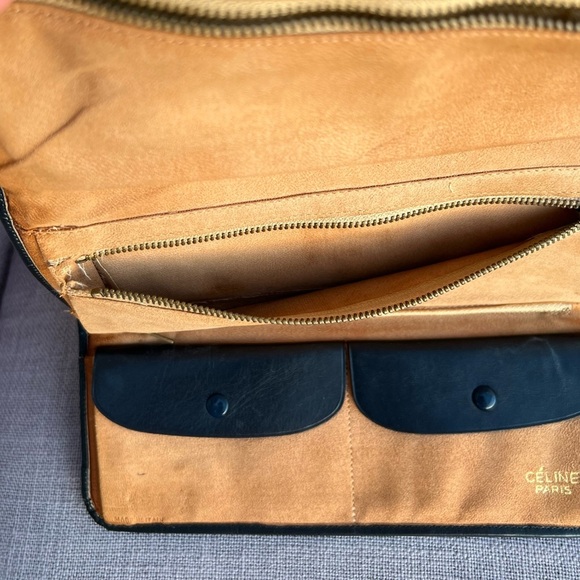 Celine monogram logo clutch bag jewelry case (?) leather canvas - Picture 8 of 8